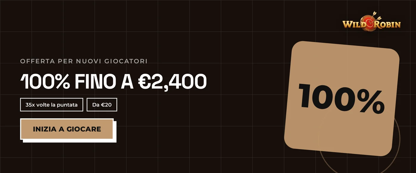 Visualizza offerta benvenuto 100%
