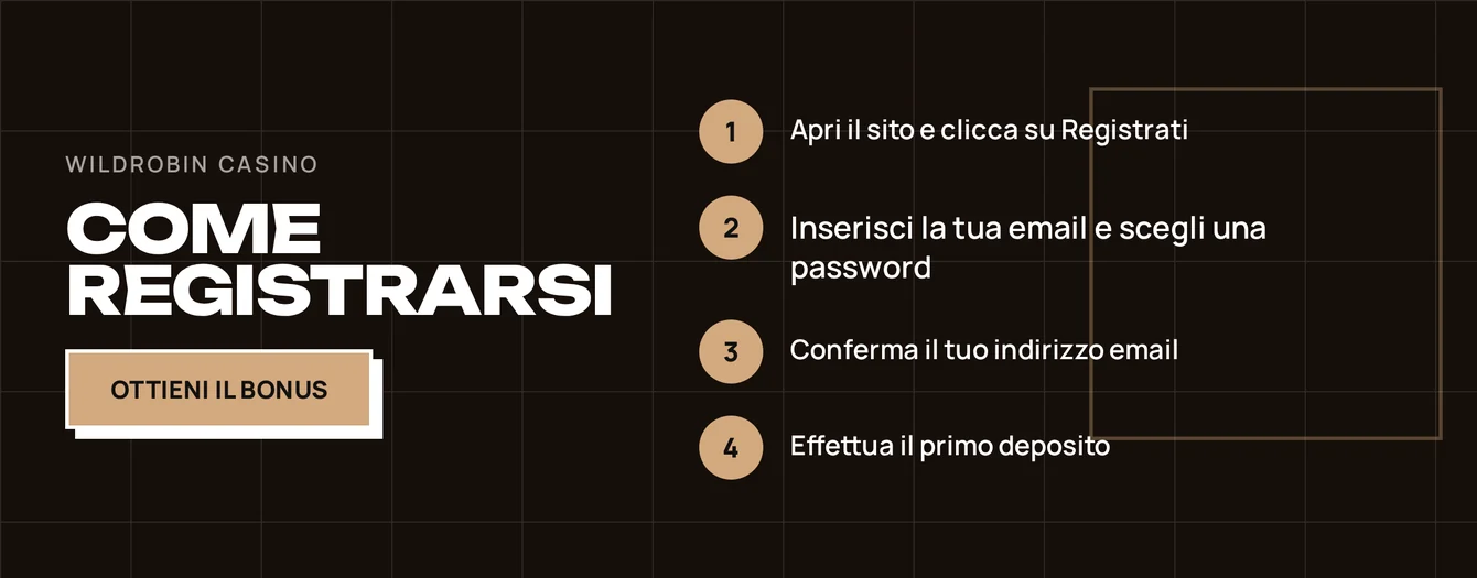 Registrati dal tuo telefono