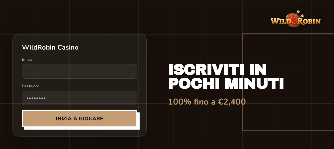 Iscriviti in pochi minuti